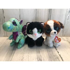 Lot of Ty Beanie Boos Marcel Cinder Duke